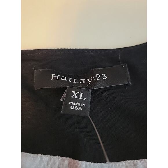 Hail3y:23 Pink Gray Scoop Neck Layered Tank Top Women's XL Stretch USA Made - Picture 11 of 12